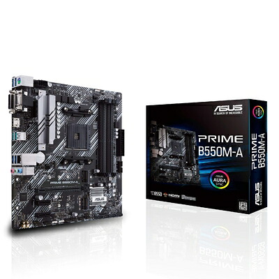 【中古】 ASUS AMD B550 搭載 AM4 対応 マザーボード PRIME B550M-A【MicroATX】