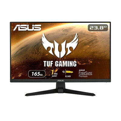 【中古】 VG249Q1A TUF Gaming 23.8型 盛りだくさん固定ディスクゲーミングディスプレイ 165サイクル