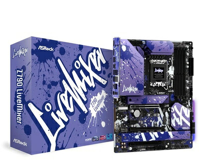【中古】 ASRock お母さんゲーム盤 Z790 LiveMixer Intel 第12時人 ・ 13時人 中央処理装置 ( LGA1700 )相応う Z790手当て仕掛ける DDR5 ATX お母さんゲーム盤 【品】