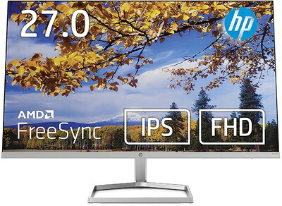 【中古】 HP モニター M27f 27インチ フルHD 薄型 非光沢 IPSパネル スリムベゼル 背面ブラック (型番:2H0N1AA-AAAA)|ベアホームズ