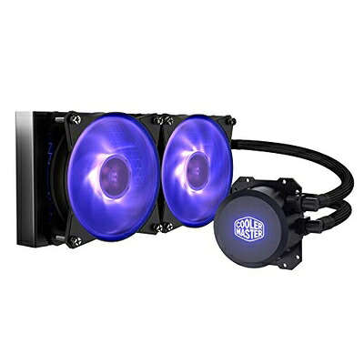【中古】 Cooler Master MasterLiquid ML240L RGB 水冷中央処理装置空調設備 [Intel/AMD両相応う] FN1138 MLW-D24M-A20マイコン-R1