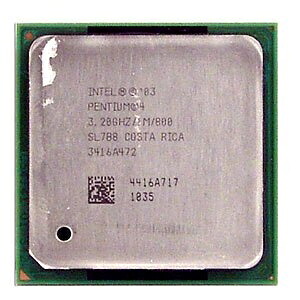 【中古】 Intel Pentium 4 3.20EGHz 800MHz 1MB Socket 478 中央処理装置。