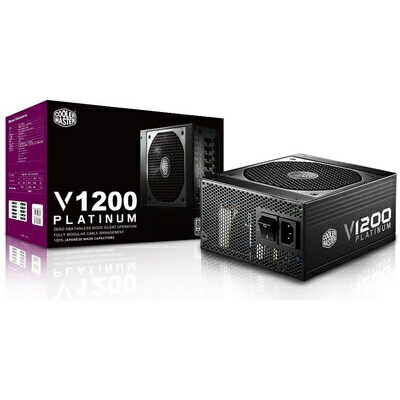【中古】 CoolerMaster V1200 Platinum 1200W PC電源ユニット 80PLUS PLATINUM 7年 PS443 RSC00-AFBAG1-JP
