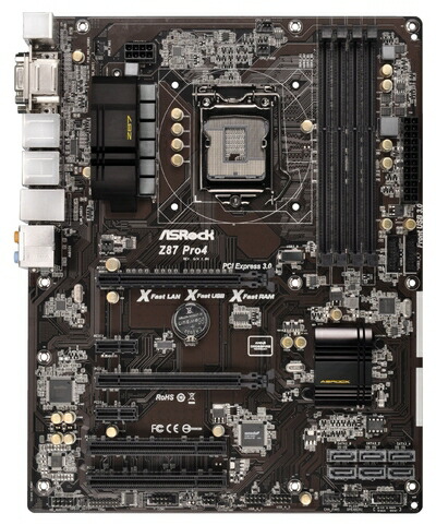 【中古】 ASRock マザーボード (HASWEL対応) Z87 ATX USB3.0 SATA3 Z87 Pro4