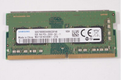 【中古】 FMS Samsung 8gb Pc4 2666 So-Dimm メモリ用 M471A1K43DB1-CTD 交換用