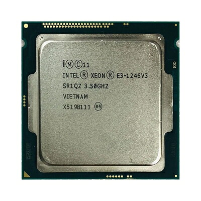 【中古】 Xeon E3-1246 V3 E3 1246v3 E3 1246 V3 3.5 GHz クアッドコア 8 スレッド 84W CPU プロセッサー LGA 1150 ファンなし