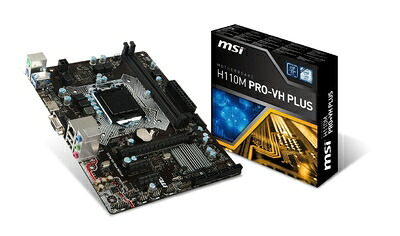 【中古】 MSI H110M PRO-VH PLUS H110マザーボード PROシリーズ強化モデル MB3680