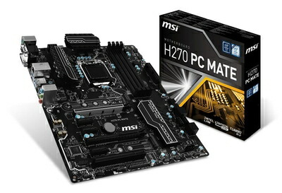 【中古】 MSI H270 PC MATE ATXマザーボード [第7世代Core Kaby Lake対応] MB3860