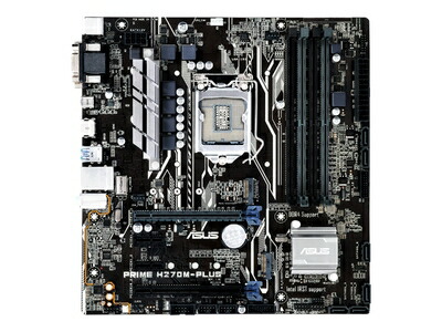 【中古】 ASUSTeK Intel H270搭載 マザーボード LGA1151対応 PRIME H270M-PLUS 【microATX】