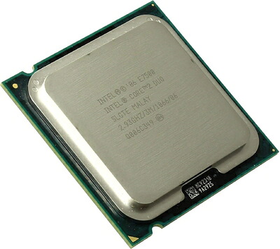【中古】 Intel Core 2 Duo E7500 2.93GHz/3M/1066 SLGTEソケット775 CPUプロセッサー+ペースト(更新済み)。