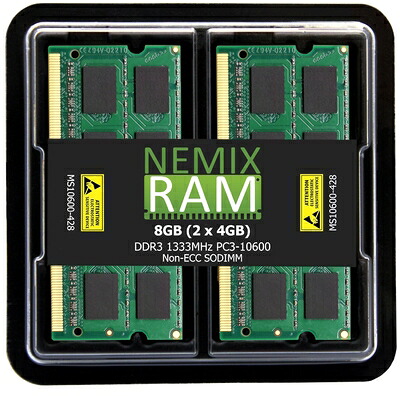 【中古】 サムスン 8GB RAMキット (4GB x 2) DDR3 1,333Mhz SODIMM ノートパソコンメモリー PC3-10600s M471B5273DH0-CH9
