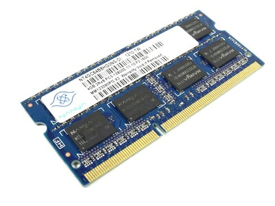 【中古】 Nanya 4GB DDR3 メモリ SO-DIMM 204pin PC3-12800S 1600MHz｜ベアホームズ