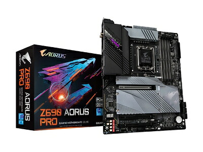 【中古】 GIGABYTE Z690 AORUS PRO Rev. 1.0 母ちゃんゲーム盤 ATX [Intel Z690心付け書き割り積み上げる] MB5570