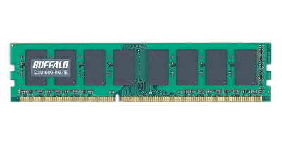 【中古】 BUFFALO PC3-12800(DDR3-1600)対応 240Pin DDR3 SDRAM DIMM デスク用 8GB D3U1600-8G/E|ベアホームズ
