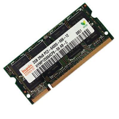 【中古】 Hynix 200Pin DDR2 800 PC2-6400 2GB SODIMM