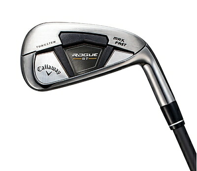 【中古】 キャロウェイ(Callaway) 右用 アイアンセット ROGUE ST MAX FAST IRONS (5本セット(#6-#9,P), N.S.PRO Zelos 7(S), S, D1, 先調子, スチール) メンズ シルバー