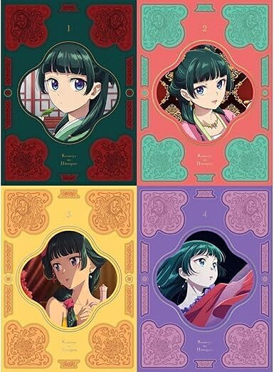 【中古】 【初回生産限定版特典付き】『薬屋のひとりごと』 第1～4巻 [Blu-ray　全巻セット] (特製三方背ケース＋キャラクターデザイン・中谷友紀子描きおろしデジパック仕様＋スペシャルブックレット＋他、各巻特典封入)｜ベアホームズ