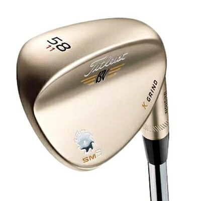 【中古】 TITLEIST(タイトリスト) ボーケイ・デザイン SM5ウェッジ ゴールドニッケル ダイナミックゴールド シャフト 5212F VS5GR
