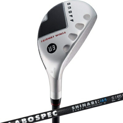 【中古】 ONOFF(オノフ) ユーティリティ KURO 黒 フェアウェイ ウィングス LABOSPEC SHAFT SHINARI:i65 カーボン メンズ 右 ロフト角: 21度 U3 フレックス:S