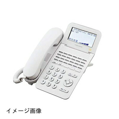 【新古品】 ナカヨ NYC-Si 24ボタン標準電話機(W) 白 NYC-24SI-SDW