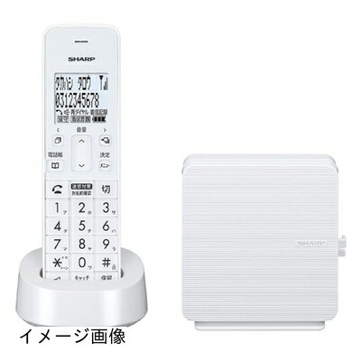 【新古品】 シャープ(SHARP) コンパクトで 電話線すっきりモデル JD-SF3CL-W