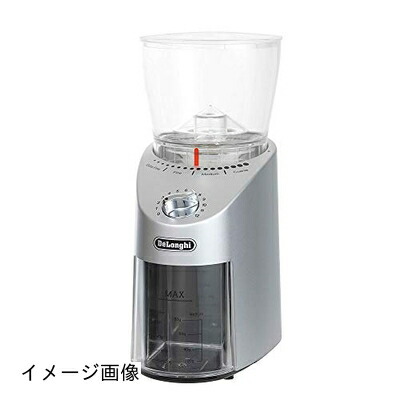 【新古品】 DeLonghi(デロンギ) De'Longhiコーヒーグラインダー KG366J コーン式 コーヒー豆310g分 安全設計 中挽き～極細挽き 粒度16段階 低速グラインディング 低摩擦熱 電源コードホルダー [シルバー] ファミリー登録で