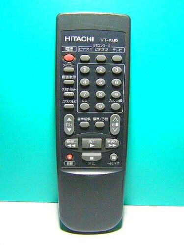 【中古】 日立 ビデオリモコン VT-RM5
