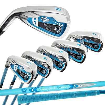 【中古】（新古品） WORLD EAGLE FL-01V2 A/Blue アイアン 6本 レディース/左ぎっちょ用 A/Bｌｕｅ