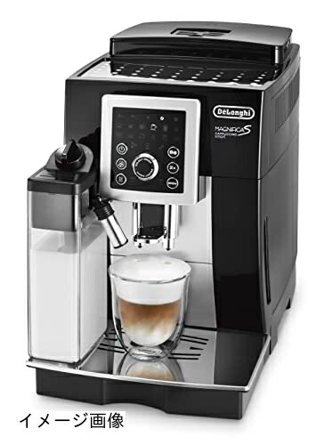 【新古品】 【スタンダードモデル】デロンギ(DeLonghi)コンパクト全自動コーヒーメーカー ブラック マグニフィカ S カプチーノ スマート 自動カフェラテ・カプチーノ機能 ECAM23260SBN