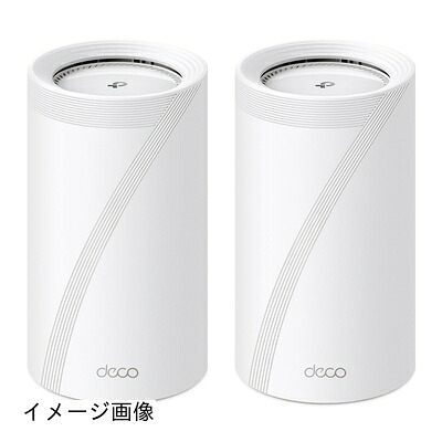 【新古品】 TP-Link 無線LAN 無線電話ローカルエリアネットワーク メッシュWi-Fi wifi 7 11be 10Gbpsイーサネットポート 5760Mbps(6GHz) + 5760Mbps(5GHz)+ 1376Mbps(2.4GHz) Deco BE85 2-pack