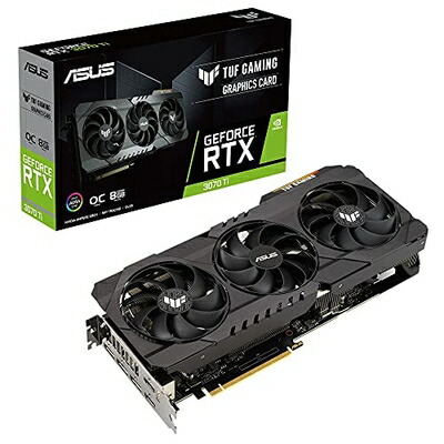 【中古】（新古品） ASUSTek TUF Gaming NVIDIA? GeForce RTX 3070 Ti 積み上げる映像媒体歌留多 OC/PCIe 4.0 / 8GB GDDR6X / HDMI 2.1 / DisplayPort 1.4a /デュアルボールファンベアリング, ミリタリー点数のコンデンサ/GPU Tweak II TUF-RTX3070TI-O8G-GAMING