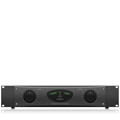 【中古】（新古品） Behringer パワーアンプ 最大400W x 2出力(4オーム) リニアな周波数特性 スピコン/バインディングポスト端子搭載 A800｜ベアホームズ