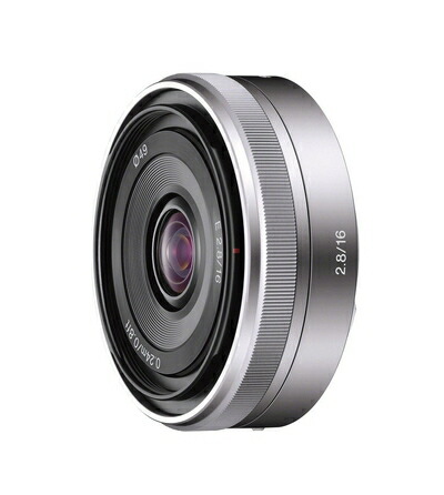 【中古】（新古品）SONY 単焦点レンズ E 16mm F2.8 ソニー Eマウント用 APS-C専用 SEL16F28