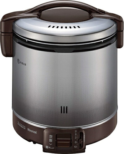 【中古】（新古品） リンナイ こがまるガス炊飯器「1.8L(2～10合)」ダークブラウン (LPG ) RR-100FS_A__DB__LPG_