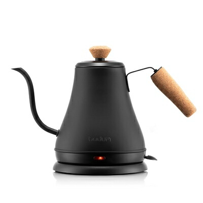 【中古】（新古品） Bodum 11883-259US Melior Gooseneck Electric Water Kettle, 27 Ounces, Matte Black [並行輸入品]