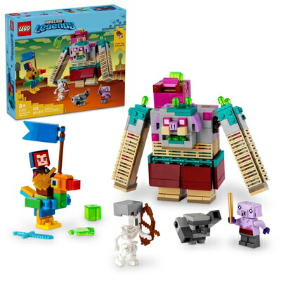【中古】（新古品） レゴ(LEGO) マインクラフト レジェンド The Devourer Showdown Adventureセット、人気キャラクターとマインクラフトアクションフィギュアが特徴のマインクラフトトイ、男の子、女の子、8歳以上の子供向けのゲームギフトアイデア、21257