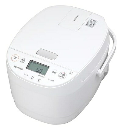 【中古】（新古品） TOSHIBA(東芝) 炊飯器 5.5合 RC-10HR(W) ホワイト IH rice cooker 保温白米24時間 おかゆ 炊込み 玄米 温泉卵｜ベアホームズ