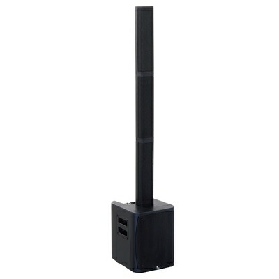 【中古】（新古品） K.W.S 200W 日本語操作パネル ブルートゥース対応 ミキサー内臓 ポータブル コラムスピーカー C-Porter 200BT