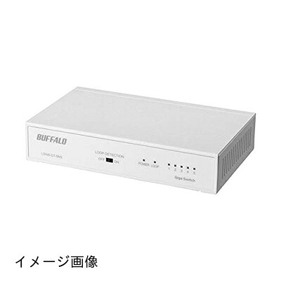 【新古品】 バッファロー Giga対応スイッチングハブ 金属筐体 電源内蔵 5ポート ホワイト LSW6-GT-5NS/WH 1台 top1-ds-2289176-sd5-ah [独自簡易包装]