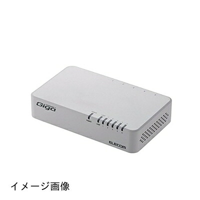 【新古品】 エレコム GigaスイッチングHub/5P/プラスチック/磁石/ホワイト