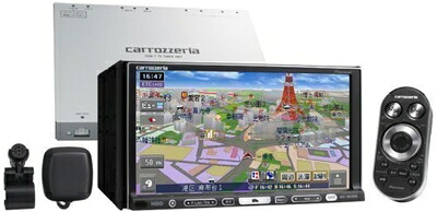 【中古】 草分け 7.0型ワイドタッチパネルTV/ヴィデオディスク-V/CD/ラジオ受信機・WMA/MP3 AV一体HDDナビ地デジセット AVIC-HRZ009G オフィス機器-その他