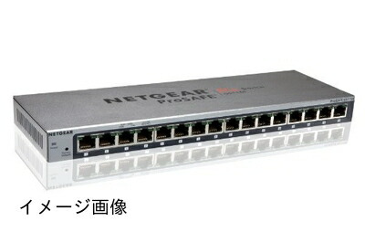 【新古品】 【メーカ生産終了品】NETGEAR 卓上型コンパクト アンマネージプラス スイッチングハブ GS116E ギガビット 16ポート VLAN QoS IGMP 静音ファンレス 省電力