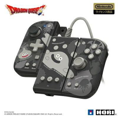 【中古】（新古品） ドラゴンクエスト グリップコントローラー Fit アタッチメントセット for Nintendo Switch / PC はぐれメタル【連射ホールド機能搭載】