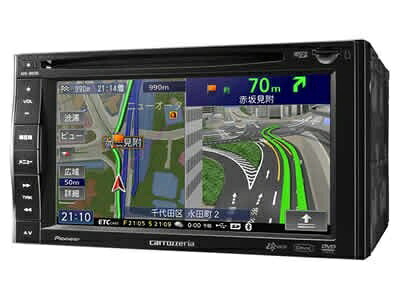 【中古】 パイオニア carrozzeria 楽ナビ Lite メモリーカーナビゲーション ワイドVGAワンセグタイプ AV一体型 2Dメインユニット 6.1型 AVIC-MRZ85