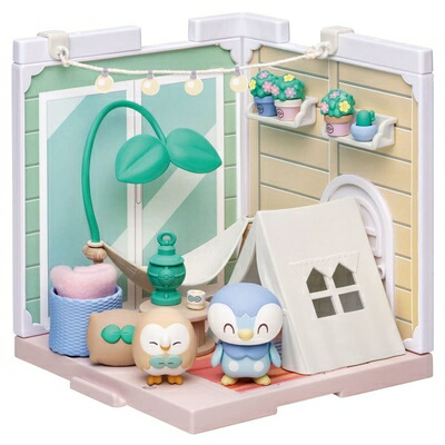 【中古】（新古品） タカラトミー(TAKARA TOMY) ポケットモンスター ポケモン ポケピースハウス ベランピングテラス モクロー&ポッチャマ 男女子両用