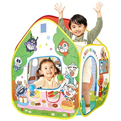 【中古】（新古品） アンパンマン あそびたっぷり!全身であそぼう! ボールテントパンこうじょう(対象年齢:2歳以上)