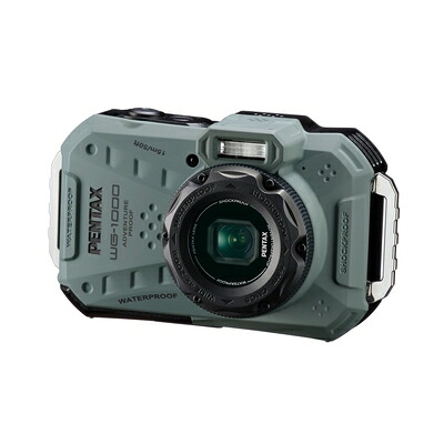 【中古】 ペンタックス PENTAX WG-1000 オリーブ 本格防水デジタルカメラ 15m防水 (連続1時間) 2m耐衝撃 防塵仕様 2162｜ベアホームズ