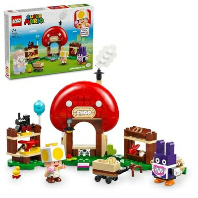 【中古】（新古品） レゴ(LEGO) 百貨店マリオ トッテン と キノピオショップ 手あそび 手あそび 差し上げ物 生まれ落ちる日 立ちはだかる クリスマス 御坊っちゃん うしろ帯 赤ちゃん 7歳 8歳 9歳 小学生 マリオ グッズ 競り合い 71429