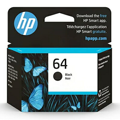 【中古】（新古品） HP (エイチピー) 64 インクカートリッジ | ブラック | N9J90AN