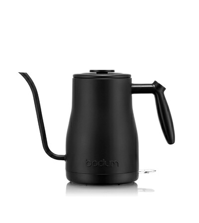 【中古】（新古品） Bodum 34薬局衡オンス 螺旋釘トロ グースネック 明かりお水湯沸かし 珈琲\u0026紅茶の葉を注ぐ ステンレス鋼スチール写真 つや消し黒いこと